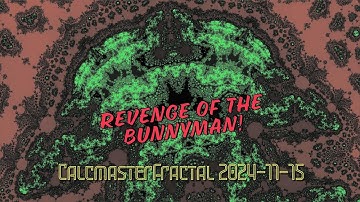 Calcmaster Fractal Animation 2024-11-15 Revenge of the Bunnyman!