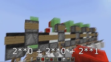 Observer block full adder (Minecraft 1.11)