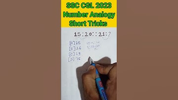 SSC CGL 2023||Number Analogy Short Tricks bssc cgl,ssc cgl,ssc mts,ssc chsl,ssc gd,Apl#ssc#shorts