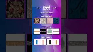 Screenshot to get your design combo! π²β¨
Screenshot to get your design combo! π²β¨ Drop your Fabric, Trim, and Thread mashup in the comments. Are we making a masterpiece or a total disaster? π Screenshot to get your design combo! π²β¨