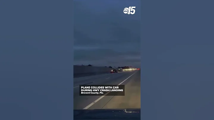 Plane crashes into vehicle on interstate