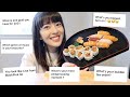 sushi mukbang Q&amp;A!! 🍣| vlogmas day 17