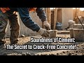 Soundness of Cement ! The Secret to Crack Free Concrete!