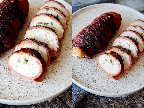 Chicken Roulade With Cream Cheese, Jalapeños And Bacon - By One Kitchen