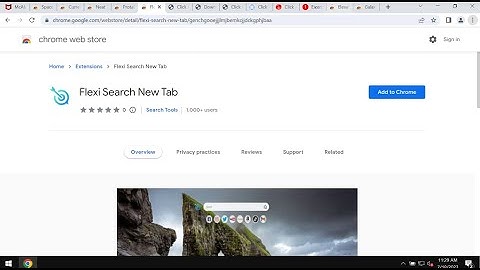 Flexi Search New Tab browser-hijacking extension removal.