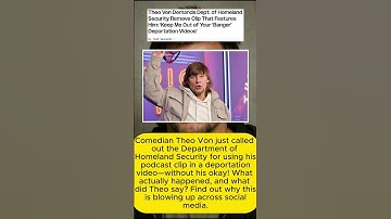 Theo Von Reacts: DHS Used My Clip Without Permission! | USA Today Trends