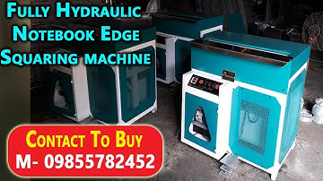 Fully Automatic Notebook Edge Squaring Machine Price In India M- 08360540277