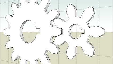 Keyframe Animation - Rotating Gears 1