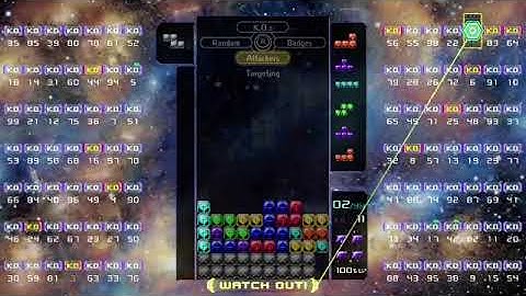 i got my 64th win w/ me sending garbage like crazy in tetris 99 today!!!!