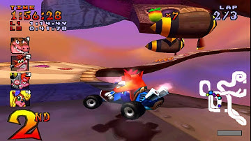 Crash Team Racing (NTSC) 101% Walkthrough - Part 19 - Hot Air Skyway [Trophy]