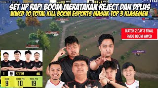 BOOM ESPORTS ON FIRE WWCD 10 TOTAL KILLS | MERATAKAN DPLUS & REJECT DI LAST CIRCLE - DAY 3 PMGO