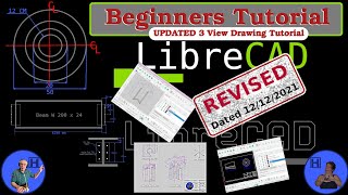 LibreCAD Beginners Tutorial UPDATED 2022