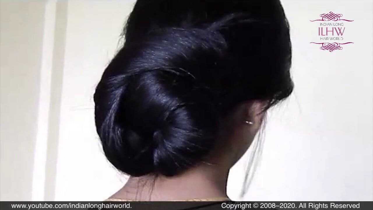 DIY Quick Easy Bun Hairstyle with Silky Shiny Hair|Silky Shiny Smooth Hair  Bun Style|Shiny Bun Drop - YouTube