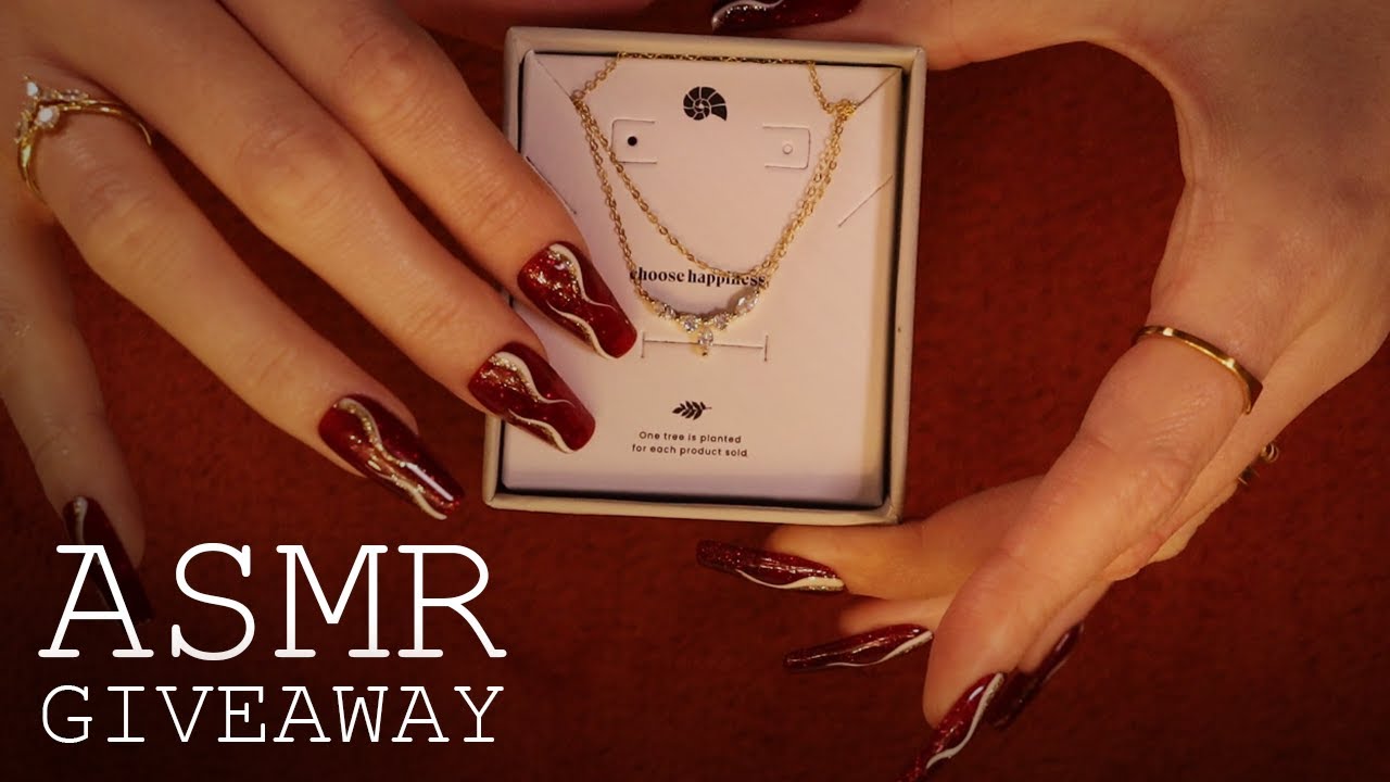 ASMR Hey Happiness GIVEAWAY & Unboxing (🎧 soft spoken, tapping, delicate jewelry sounds)
