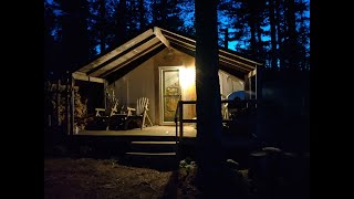 THE TENT. Summer Fishing. Mowing. Tent Cooking. With Melissa and Chunky and Joanie.