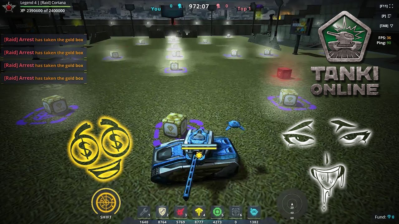 Tanki Online | Gold rain | 250 golds🌟
