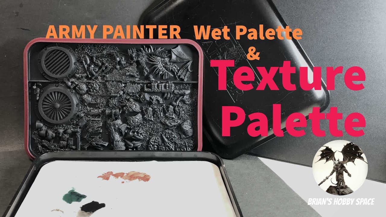 Drybrushing Texture Palette / Wet Palette - YouTube