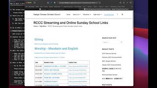RCCC - post sermon audio to website