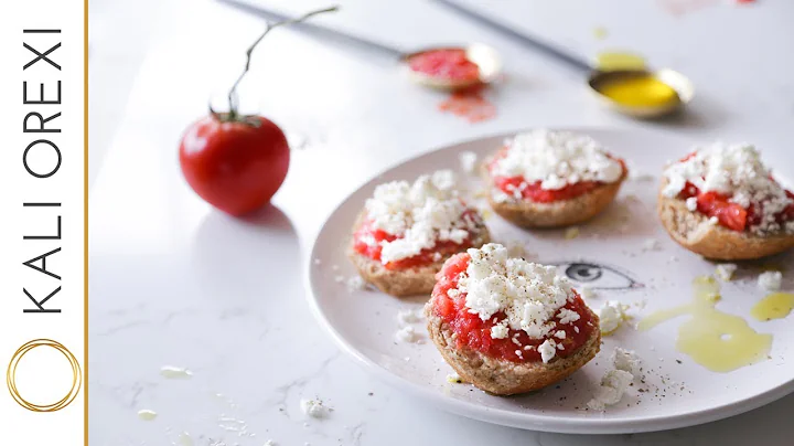 Vikkis Cretan Dakos Salad - Greek Barley Rusk, Tom...