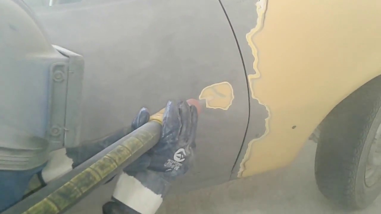 Пескоструй автомобиля видео