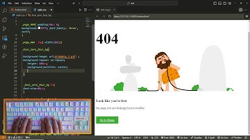 ASMR Coding⚡️Create a 404 page using HTML and CSS⚡️No Talking