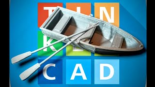 Tinkercad Beginner Tutorial ( Part 47 ) Rowboat Design and Print! 3D Printing Models