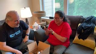 Jackie unboxing mini Jesse Ventura and Adrian Adonis from Ruined Creations