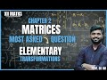 Elementary Transformation of Matrices 🔁 | 12th Commerce Maths 1 | Maths with SD