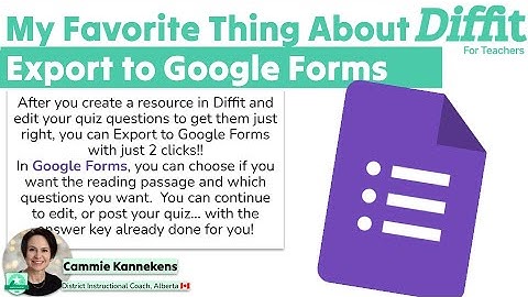 My Favorite Diffit.me Thing  - Export to Forms