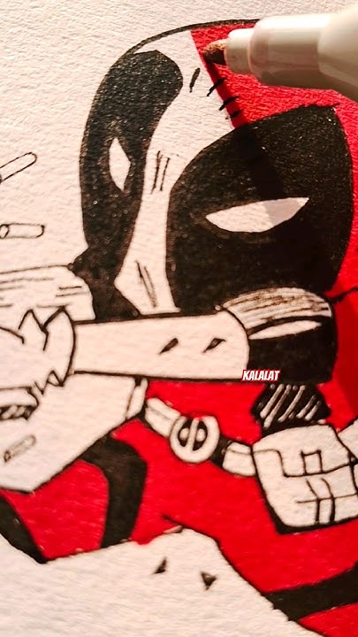 [Part 3] Deadpool sketch | #deadpool #deadpool3 deadpool draw - YouTube image.
