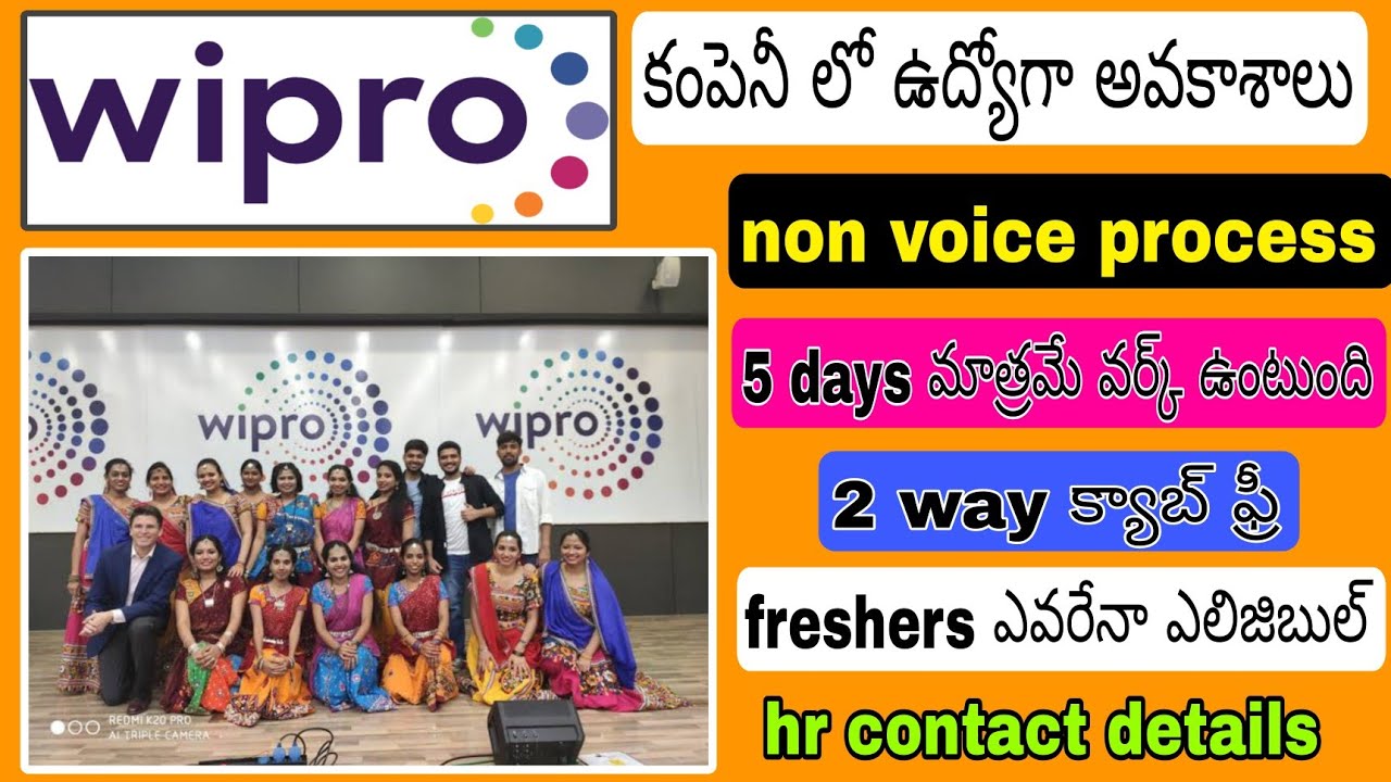 Wipro jobs recruitment HYDRABAD Job's non voice process YouTube