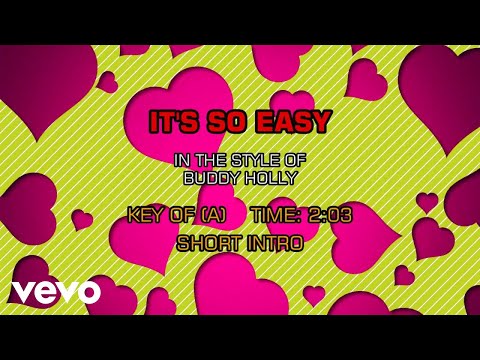 Video thumbnail for Buddy Holly - It's So Easy