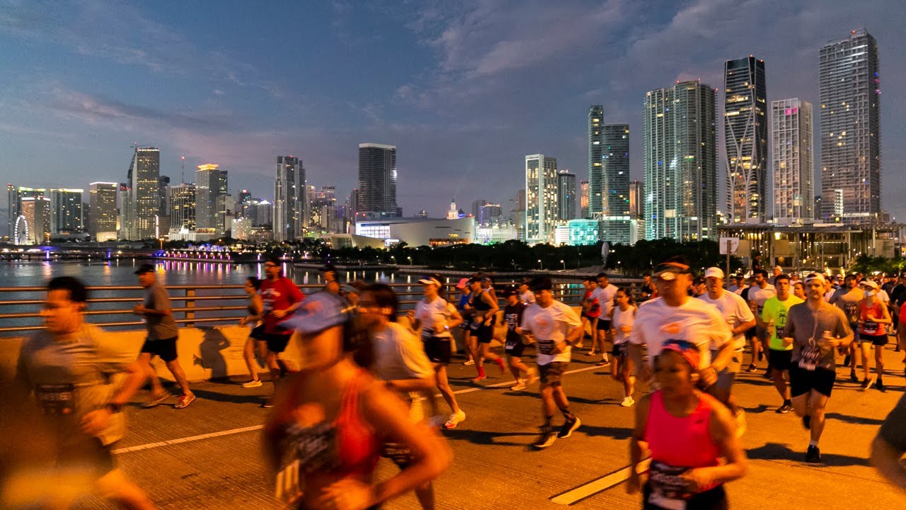 Thosands of Runners Participate in the 2022 Miami Marathon