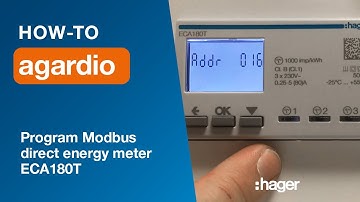 agardio.mananger How-to videos. Part 5 – Program a Modbus direct energy meter ECA180T