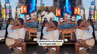 CJSOCOOL PUTS HIS HANDS ON TI TAYLOR WHILE ON LIVE PLAYFUL OR NOT THIS NOT COOL #foryou 