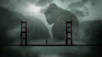 King Kong and Girl Photoshop Manipulation Speed Art #mxbworld