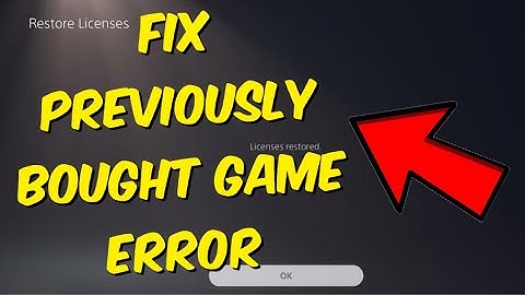 How To Fix PS5 Error To Buy Game Again (Previously Bought Game Error)