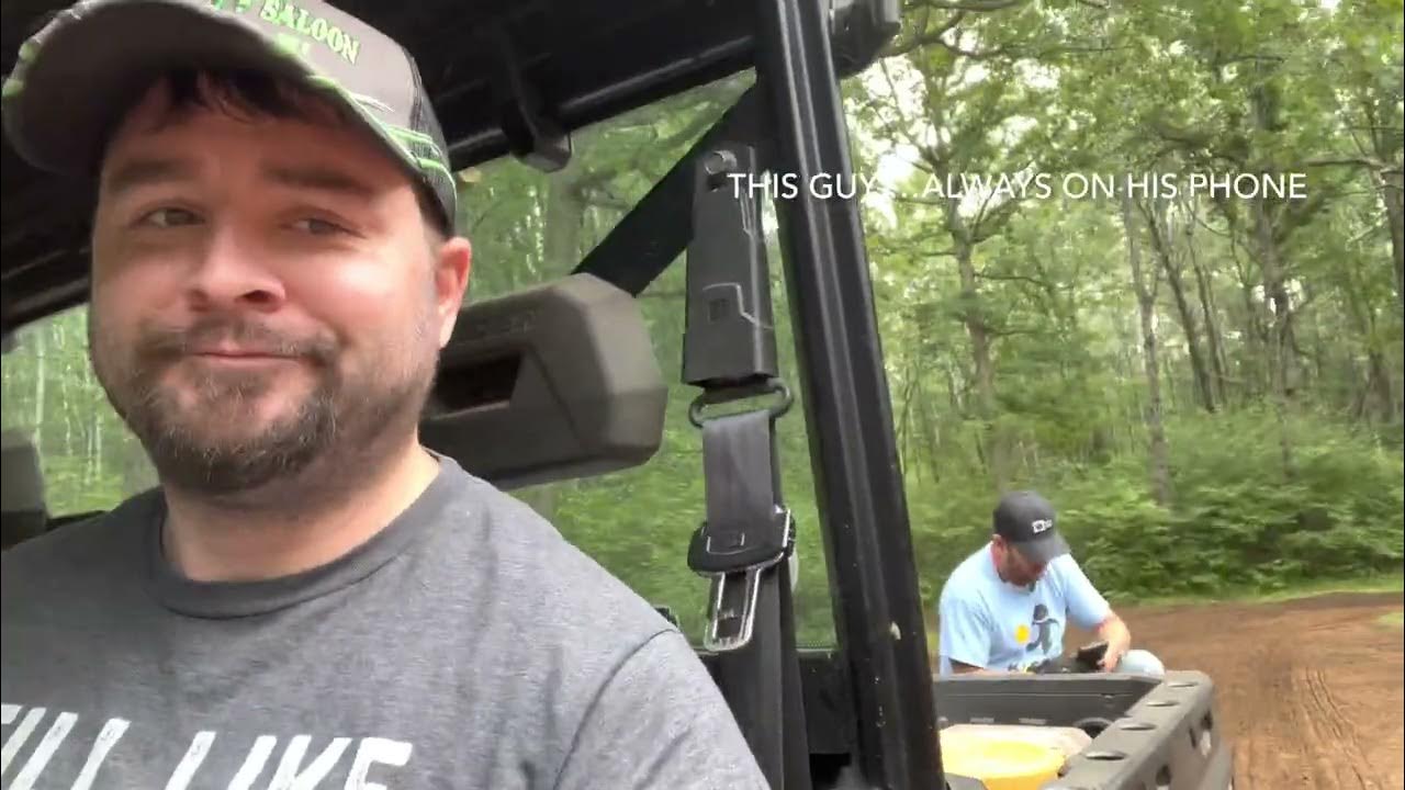 Tilling, seeding, rolling, and then dragging 3 food plots with winter