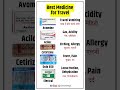 5 Best Medicines for Travel 💊 | Health Tips #travel #tablets #viral