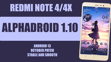 AlphaDroid 1.10 Official For Redmi Note 4/4X | October Patch | Viper4Android | Best Battery Backup !