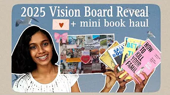 2025 Vision Board Reveal😭✨️ + Mini-Book Haul📚💌  | Serah Nanda🥟