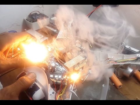 Dji Phantom 2 >> DJI Phantom 3 4K - Mainboard Short and Issuing Fire - YouTube Dji Phantom 2 >> DJI Phantom 3 4K - Mainboard Short and Issuing Fire - YouTube