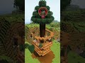 Minecraft Easy Treehouse🏡 | credit to @blockical #minecraft