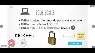 Escape game énigme cadenas Lockee screenshot 3