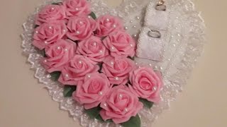 Свадебный аксессуар своими руками/Heart for the rings for the wedding ✔ Marine DIY Guloyan✔