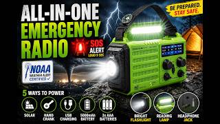 Emergency Weather Radio – 18500mWh Portable Review