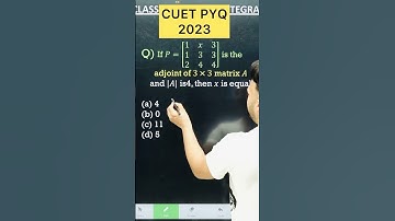 CUET 2025 Determinants CUET  PYQ 2024 Maths for CUET 2025 Class 12 Maths #cuet2025 #maths #cuetpg
