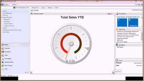 How to Customize Reports on the Microsoft Dynamics GP Home Page