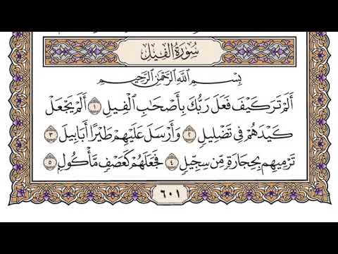 سورة الفيل ياسر الدوسري طيور الجنة