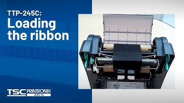 TSC TTP-245C: Loading the ribbon